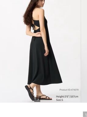 Uniqlo Crepe Jersey Camisole Bra Dress